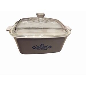 Vintage CORNING WARE Blue Cornflower P-4-B Covered Casserole 1.5 Quart With Lid
